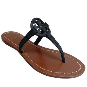Tory Burch Black Mini Miller Gabriel Flat Thongs